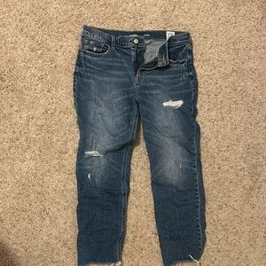 Size 8 Old Navy dark wash boyfriend jeans